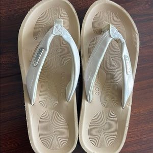 Coface White Flip Flops Size 5